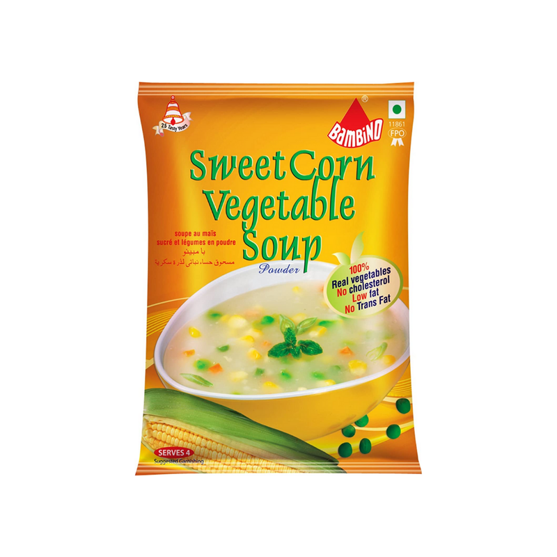 Bambino Sweet Corn Vegetable Soup 12x45g-London Grocery