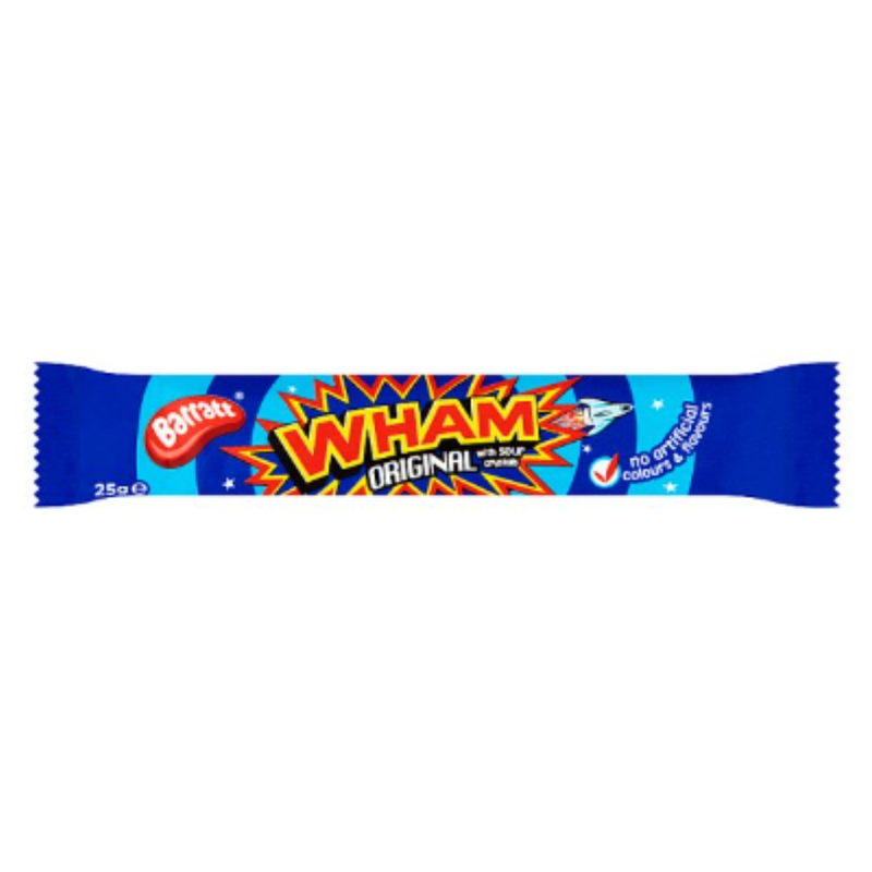 Barratt Wham Original with Sour Crystals 25g x Case of 300 - London Grocery