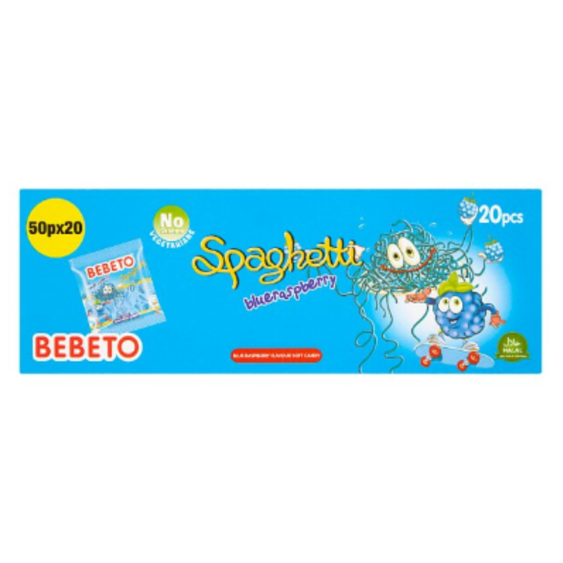 Bebeto Blueraspberry Spaghetti 70g x Case of 20 - London Grocery
