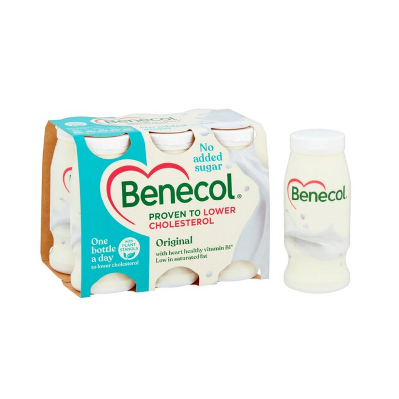 Benecol Light Natural Yogurt Drink 6 X 67.5G-London Grocery