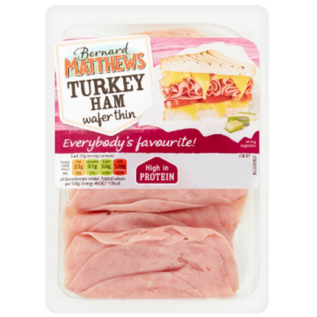 Bernard Matthews Turkey Ham Wafer Thin 120g x 1 - London Grocery