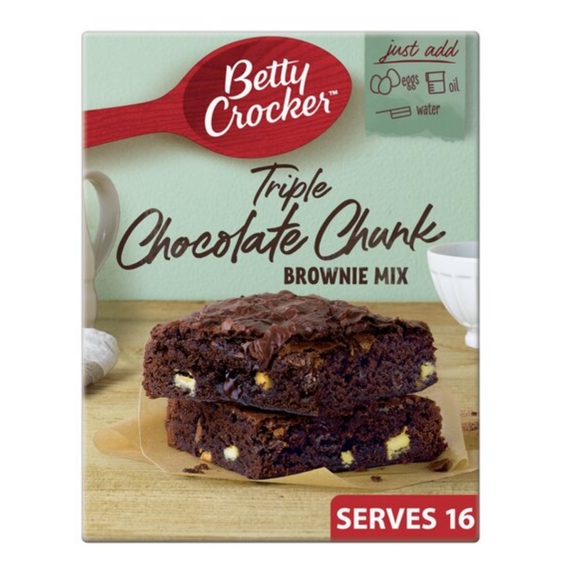 Betty Crocker Triple Chocolate Brownie Mix 415gr-London Grocery