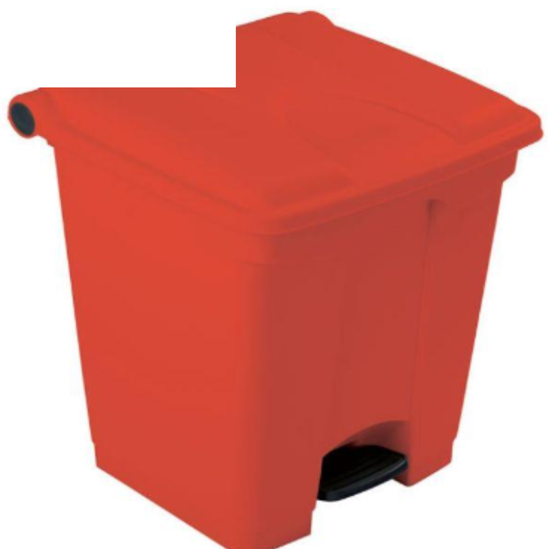 45L Step-on Container/Bin Red x Case of 1 - London Grocery