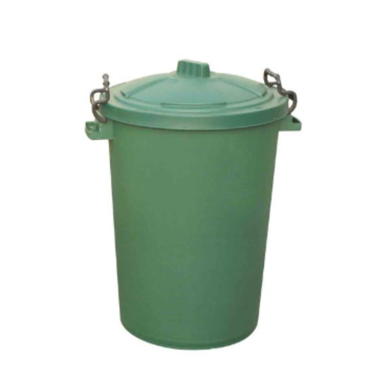85L Clip Bin with Lid Green x Case of 1 - London Grocery