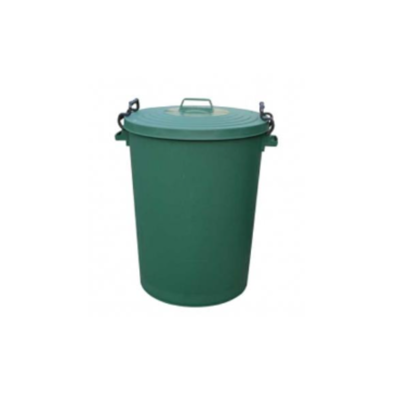 110L Clip Bin with Lid Green x Case of 1 - London Grocery