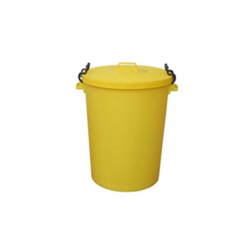 110L Clip Bin with Lid Yellow x Case of 1 - London Grocery