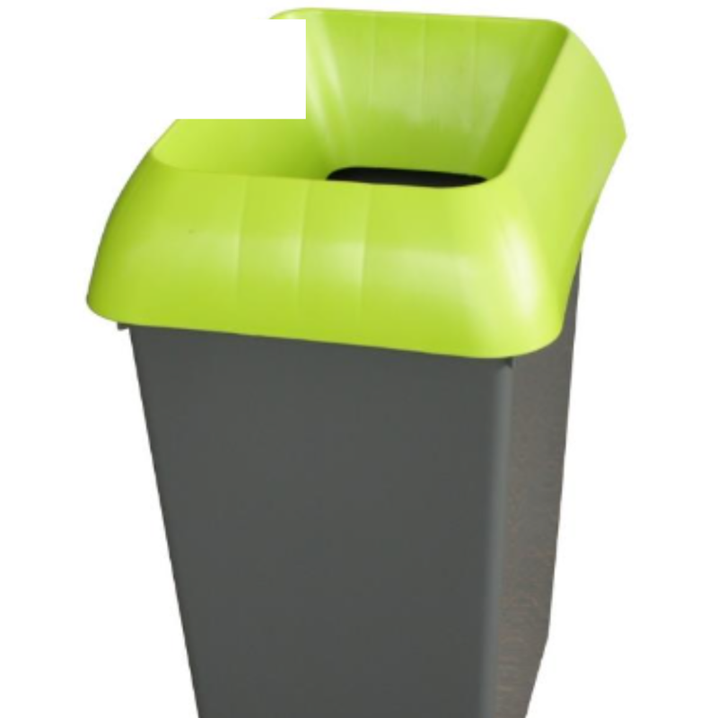 30L Recycling Bin with Lime Lid x Case of 1 - London Grocery