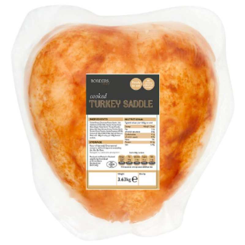 Borders Gold Cooked Turkey Saddle 3.63kg x 1 - London Grocery