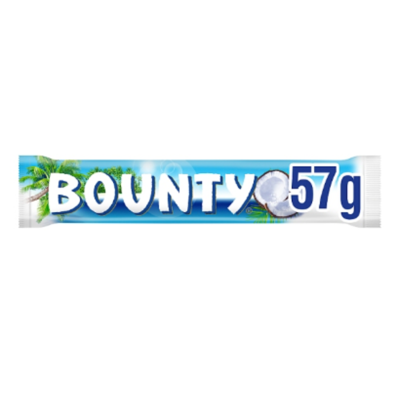 Bounty Coconut Milk Chocolate Duo Bar 57g x Case of 24 - London Grocery