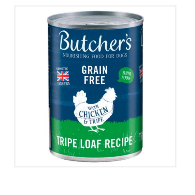 Butcher's Chicken & Tripe Wet Dog Food Tin 400g x Case of 12 - London Grocery