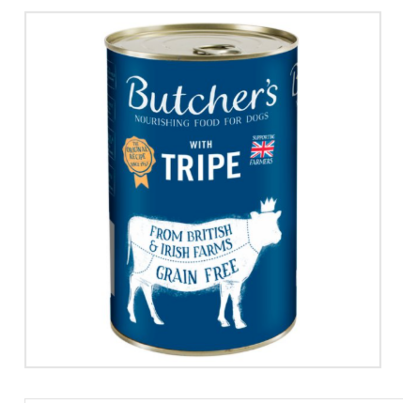 Butcher's Tripe Wet Dog Food Tin 1200g x Case of 6 - London Grocery