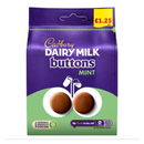 Cadbury Dairy Milk Buttons Mint Chocolate Bag 95g x Case of 10 - London Grocery