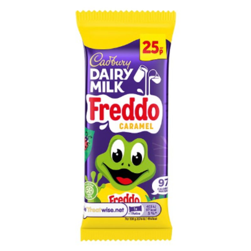 Cadbury Dairy Milk Freddo Caramel Chocolate Bar 19.5g x Case of 60 - London Grocery