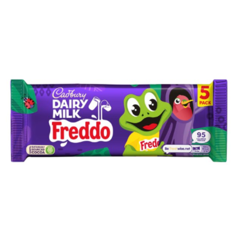 Cadbury Dairy Milk Freddo Chocolate Bar 5 Pack 90g x Case of 30 - London Grocery