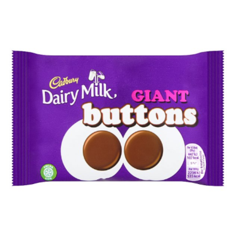 Cadbury Dairy Milk Giant Buttons Chocolate Bag x Case of 36 - London Grocery