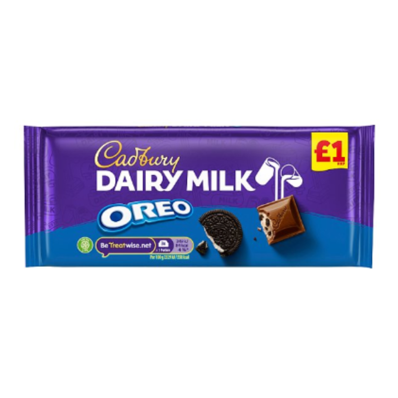 Cadbury Dairy Milk with Oreo Chocolate Bar 120g x Case of 17 - London Grocery