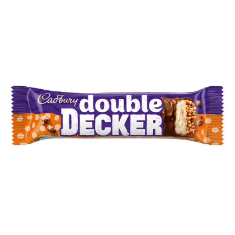 Cadbury Double Decker Chocolate Bar 54.5g x  Case of 48 - London Grocery