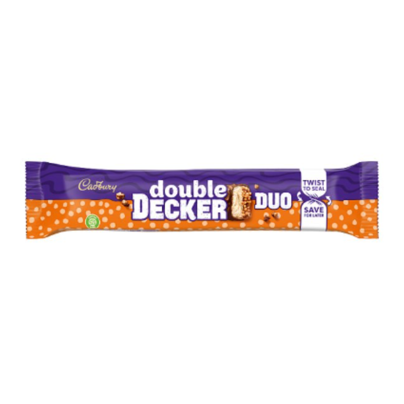 Cadbury Double Decker Duo Chocolate Bar 74.6g x Case of 32 - London Grocery