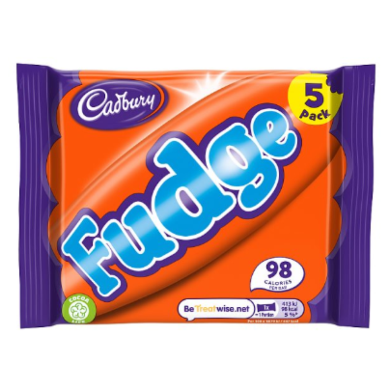 Cadbury Fudge Bar 5 Pack 110g x Case of 20 - London Grocery