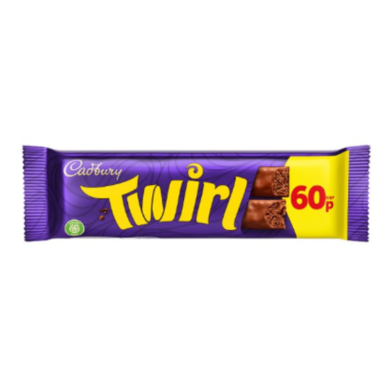 Cadbury Twirl Chocolate Bar 43g x  Case of 48 - London Grocery