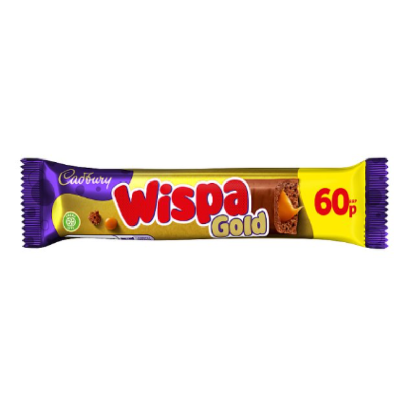 Cadbury Wispa Gold Chocolate Bar 48g x Case of 48 - London Grocery