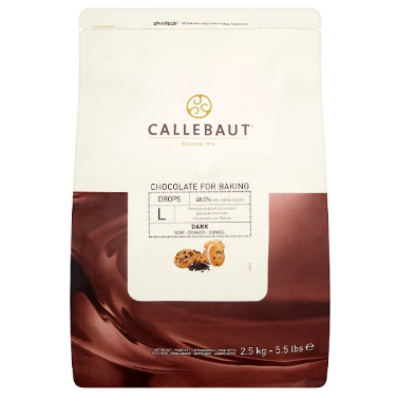 Callebaut Chocolate for Baking Drops Dark 2500g x 4 - London Grocery
