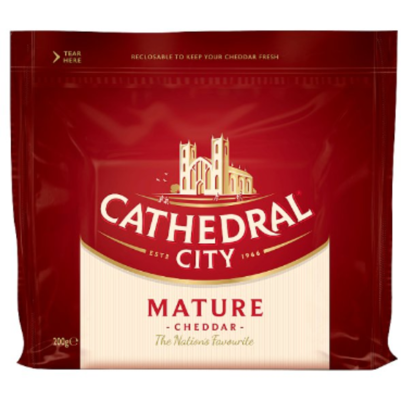 Cathedral City Mature Cheddar Cheese 200g x 6 - London Grocery