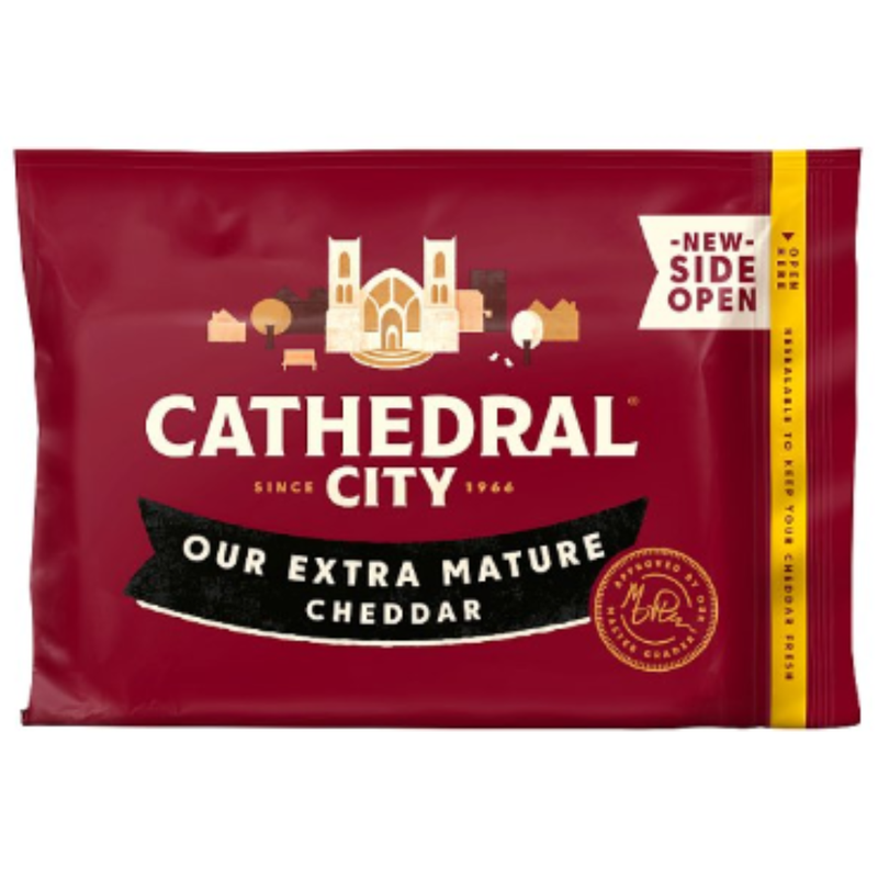CATHEDRAL CITY Our Extra Mature Cheddar 350g x 10 - London Grocery
