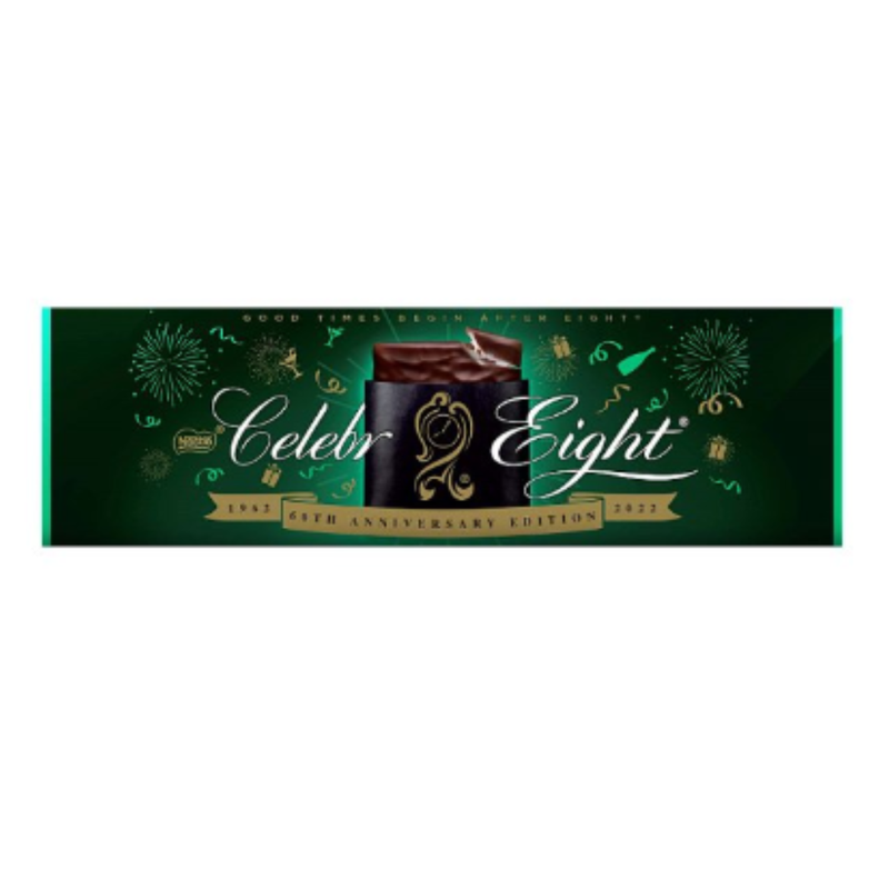 Celebr Eight Dark Mint Chocolate Box 300g x Case of 18 - London Grocery