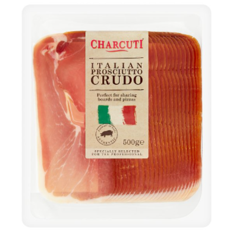 Charcuti Italian Prosciutto Crudo 500g x 6 - London Grocery