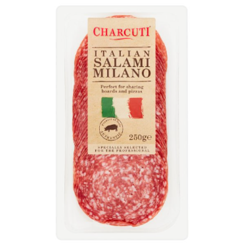 Charcuti Italian Salami Milano 250g x 9 - London Grocery