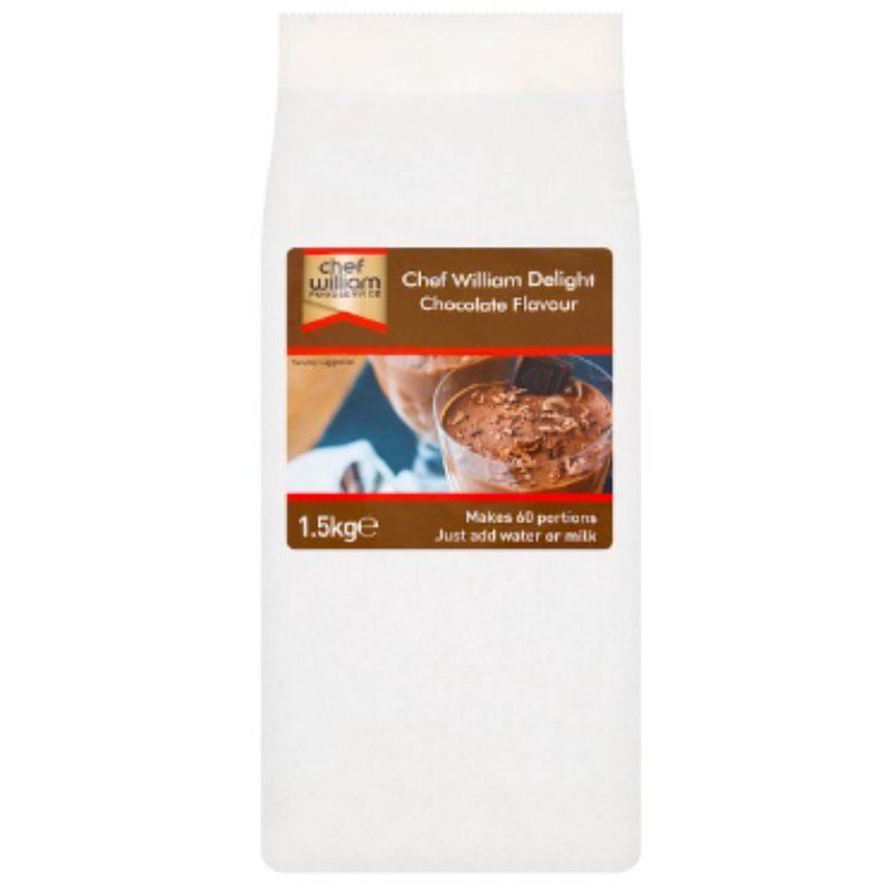 Chef William Foodservice Chef William Delight Chocolate Flavour 1500g x 4 - London Grocery