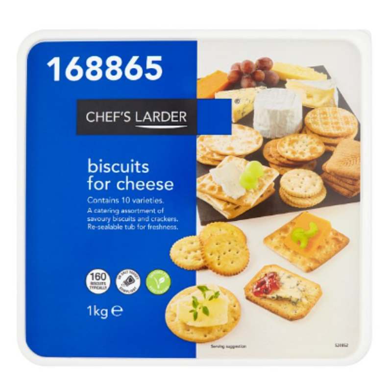 Chef's Larder Biscuits for Cheese 1kg x Case of 6 - London Grocery