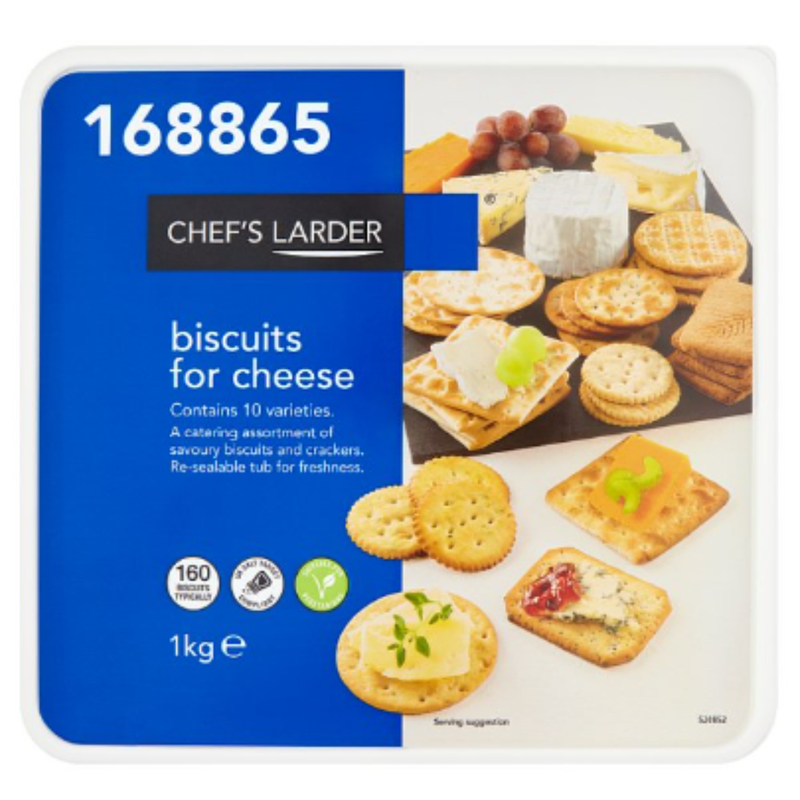 Chef's Larder Biscuits for Cheese 1kg x Case of 1 - London Grocery