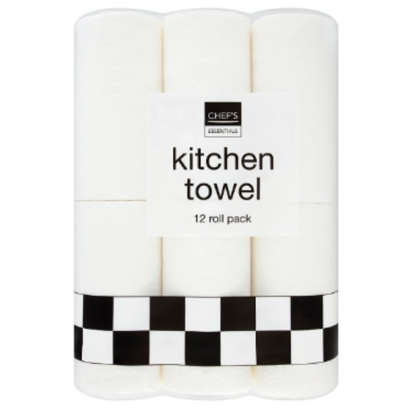 Chef's Essentials Kitchen Towel 12 Roll x Case of 3 - London Grocery