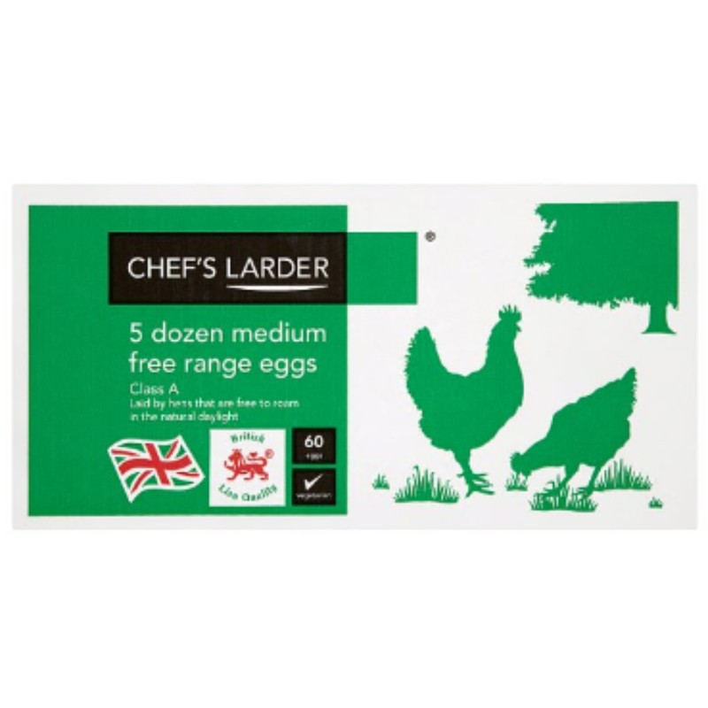 Chef's Larder 5 Dozen Medium Free Range Eggs x 1 - London Grocery