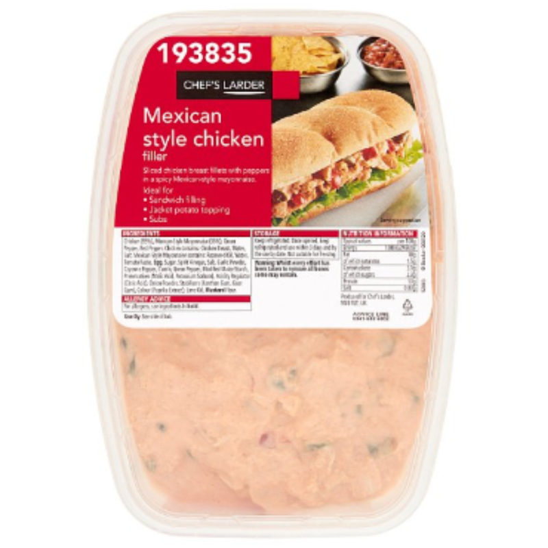 Chef's Larder Mexican Style Chicken Filler 1kg x 1 - London Grocery
