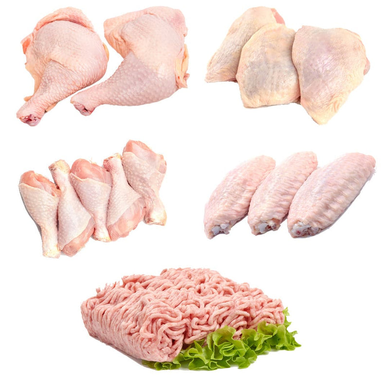 Chicken Medley Box | 5 Ingredients | Leg | Thighs | Drumsticks | Wings | Breast Mince | London Grocery