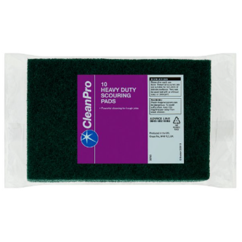 CleanPro 10 Heavy Duty Scouring Pads x Case of 1 - London Grocery