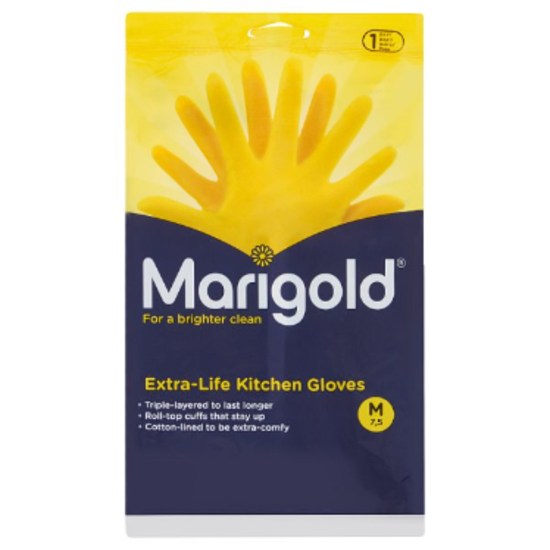 Marigold Extra-Life Kitchen Gloves M 7,5 1 Pair x Case of 72 - London Grocery