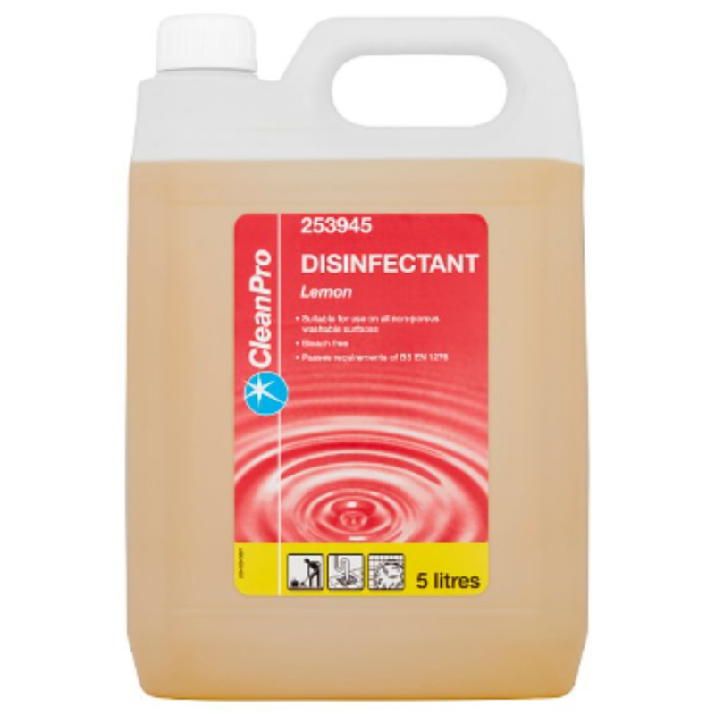 CleanPro Lemon Disinfectant 5 Litres x Case of 1 - London Grocery