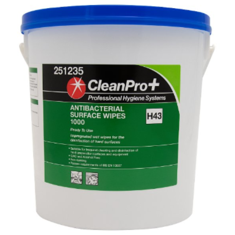 CleanPro+ Antibacterial Surface Wipes 1000 x 1 - London Grocery