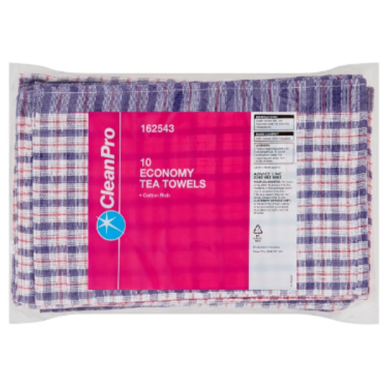 CleanPro 10 Economy Tea Towels x Case of 20 - London Grocery