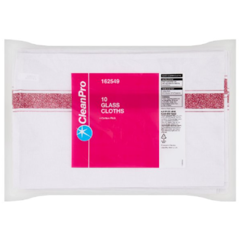CleanPro 10 Glass Cloths x Case of 1 - London Grocery