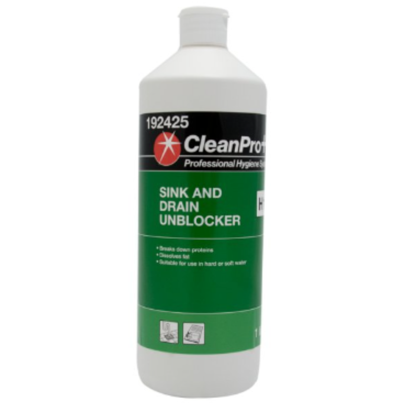 CleanPro+ Sink and Drain Unblocker H12 1 Litre x 6 - London Grocery