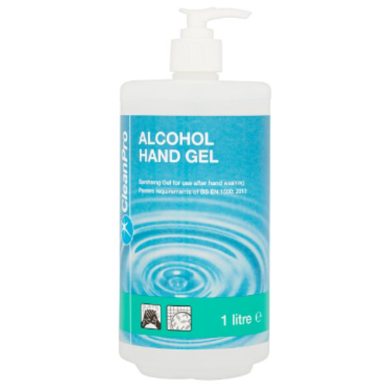 CleanPro Alcohol Hand Gel 1 Litre x 6 - London Grocery