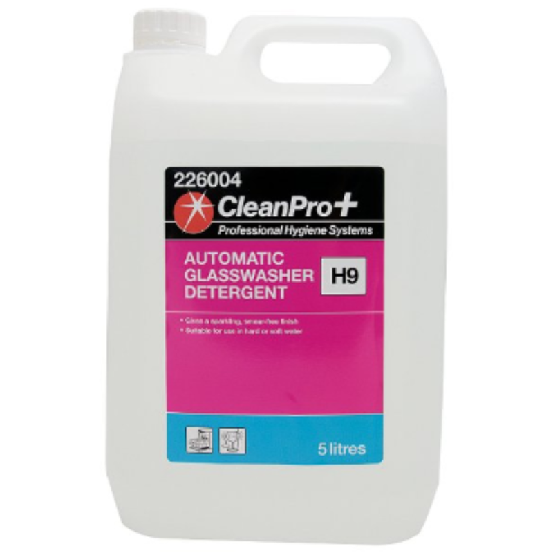 CleanPro+ Automatic Glasswasher Detergent H9 5 Litres x 1 - London Grocery