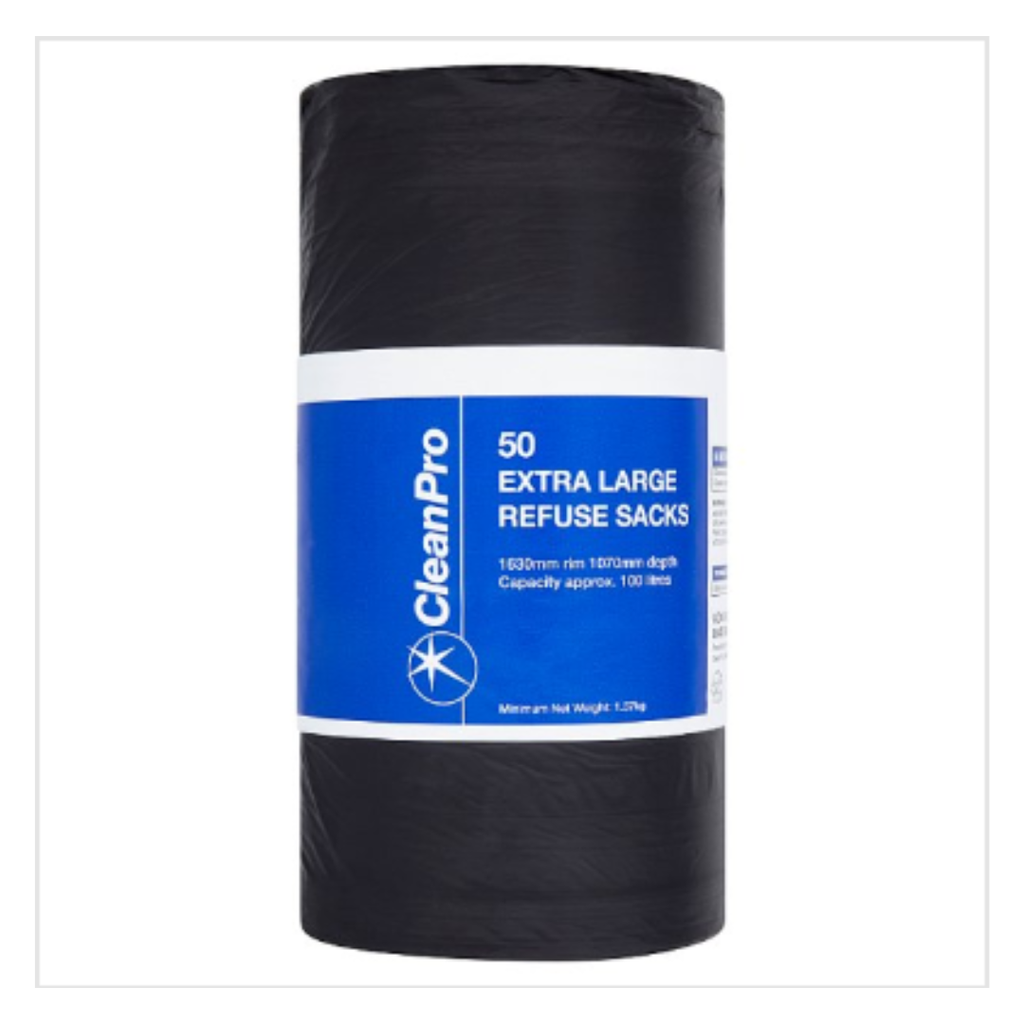 Clean Sack Buy CleanPro 50 Extra Large Refuse Sacks | Approx 50 per Case| Case of ...