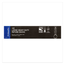 CleanPro 150 Large Heavy Duty Refuse Sacks Black 75L | Approx 150 per Case| Case of 1 - London Grocery