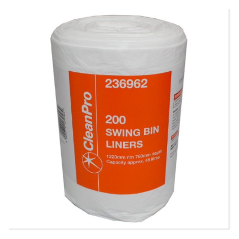 CleanPro 200 Swing Bin Liners | Approx 200 per Case| Case of 6 - London Grocery